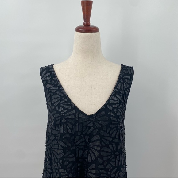 Plenty by Tracy Reese Black A-Line Floral Party Mini Dress Small - Picture 10 of 10